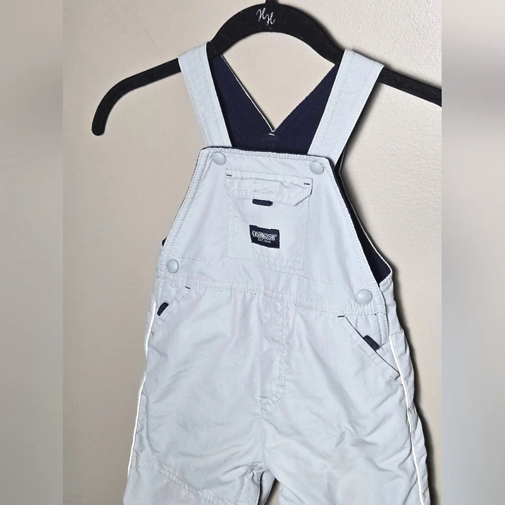 Vintage Y2K Infant‎ OshKosh B'Gosh Fleece Lined Gorpcore Overalls, 18 Months
